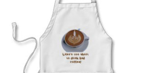 coffee themed aprons