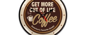 coffee themed wall clocks