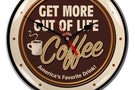 Coffee Themed Wall Clocks to Liven Up the Kitchen