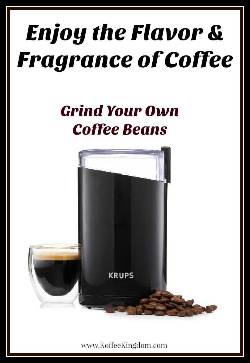 The Krups Coffee Grinder for Fresh Ground Coffee Koffee Kingdom