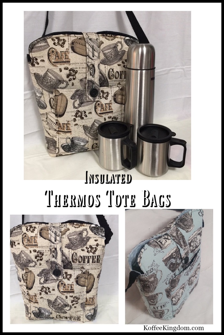 Coffee Thermos Tote Bags