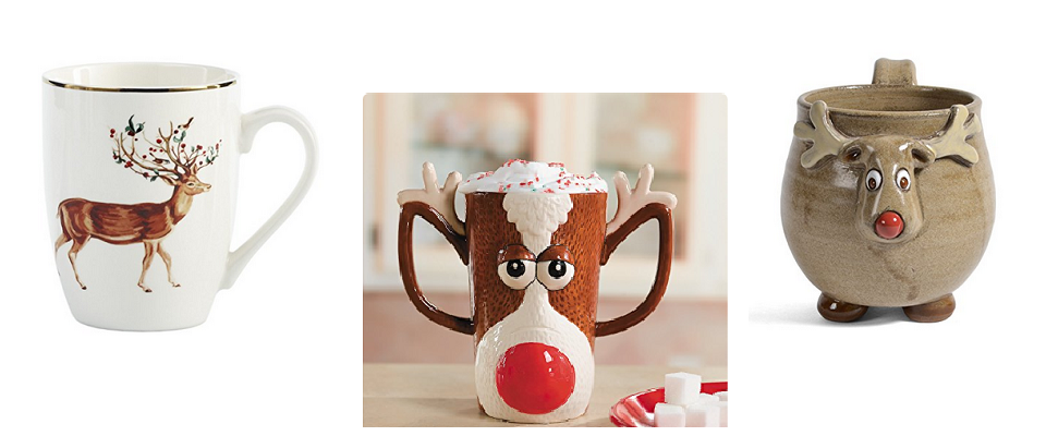 Christmas Reindeer Coffee Mugs