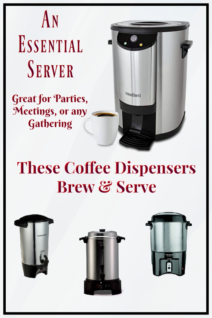 Coffee Dispensers for Parties, Meetings, Gatherings, Services